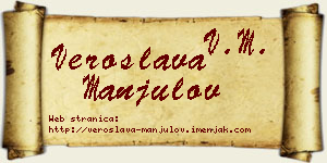 Veroslava Manjulov vizit kartica